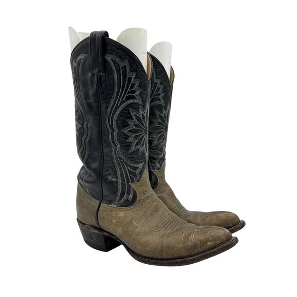 Vintage Tony Lama 6701 Black Label Western Boots Men\'s 7.5D Workwear 90s main image 10